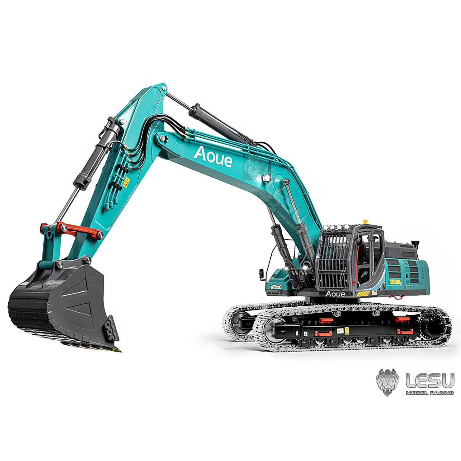 New 1/14 LESU SK500LC Hydraulic RC Excavator Metal Digger Painted Finished Remote Control Model Light System Outdoor for Boys