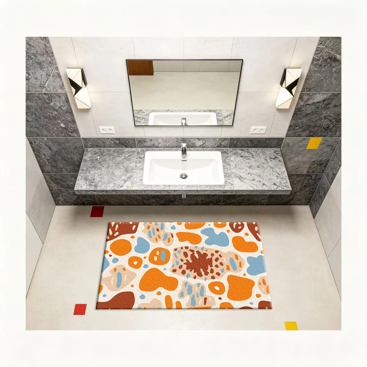 Retro nieregularny dywan z abs – Printed Rug Abstract recenzja i cena