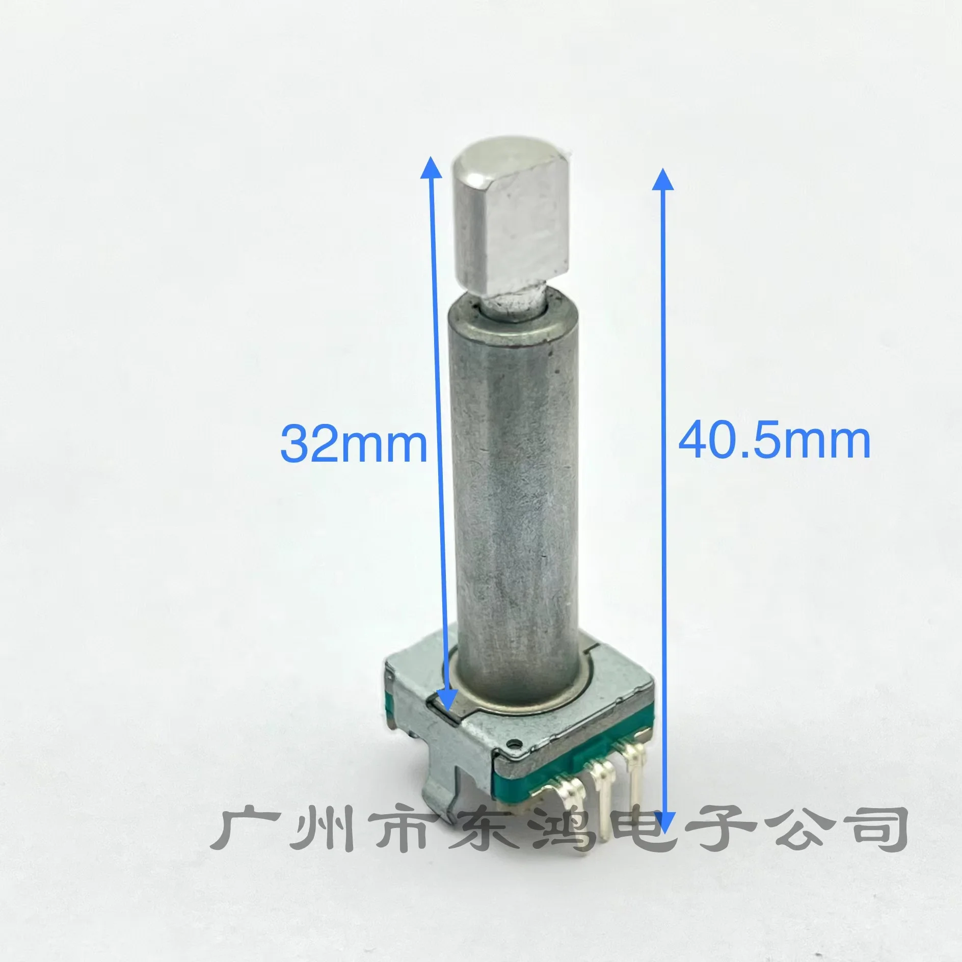 2 PCS  Audio Knob Volume Switch Potentiometer with Key Switch 360 Degree Turn Without Positioning