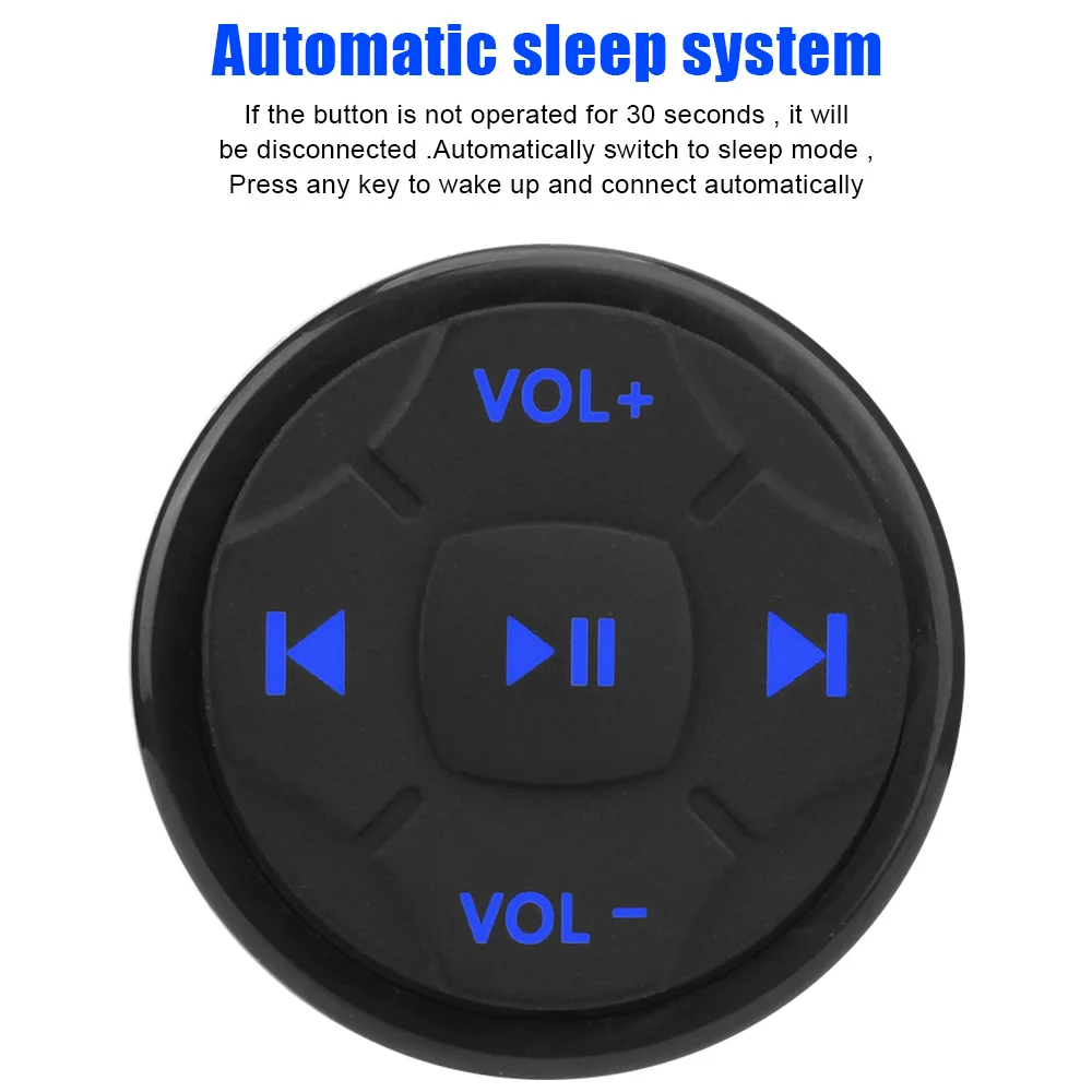 Image 7: Bouton de télécommande de voiture bouton de Volume multimédia universel 5 touches sans fil Bluetooth pour Android IOS commutateurs de volant de voiture