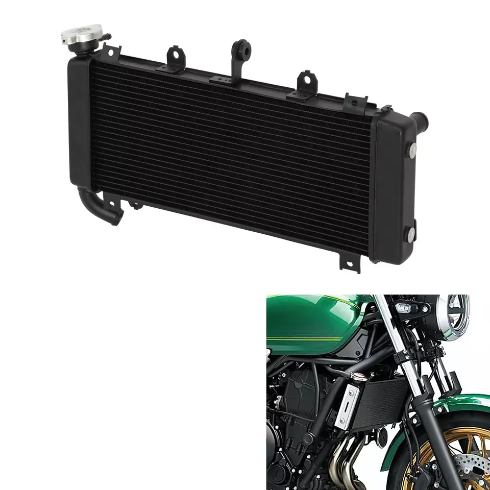 

Black Radiator Engine Cooler Cooling Fit For Kawasaki Z650RS 2022-2023 Motorcycle Accessories