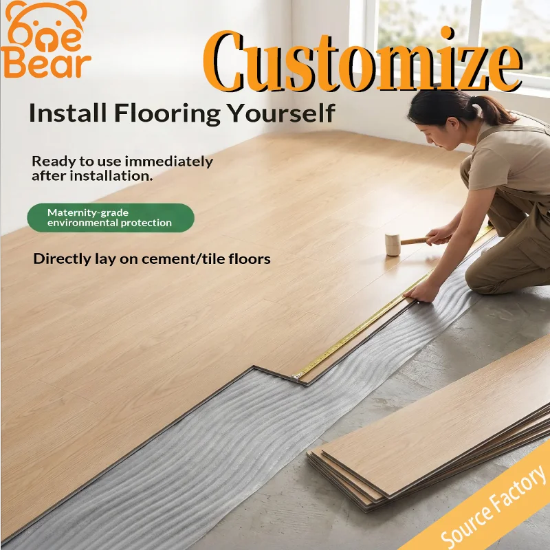 

WPC Wood-Plastic Interlocking Flooring — Highly Wear-Resistant, Sound-Dampening, and Eco-Friendly Stone-Composite Flooring.