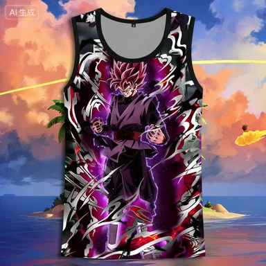 Son Goku Vegeta Dragon Ball Z Tank Top Men's Theme Anime Exhibition Special Clothing 3D Print Casual Sports Kid Basketball Vest
