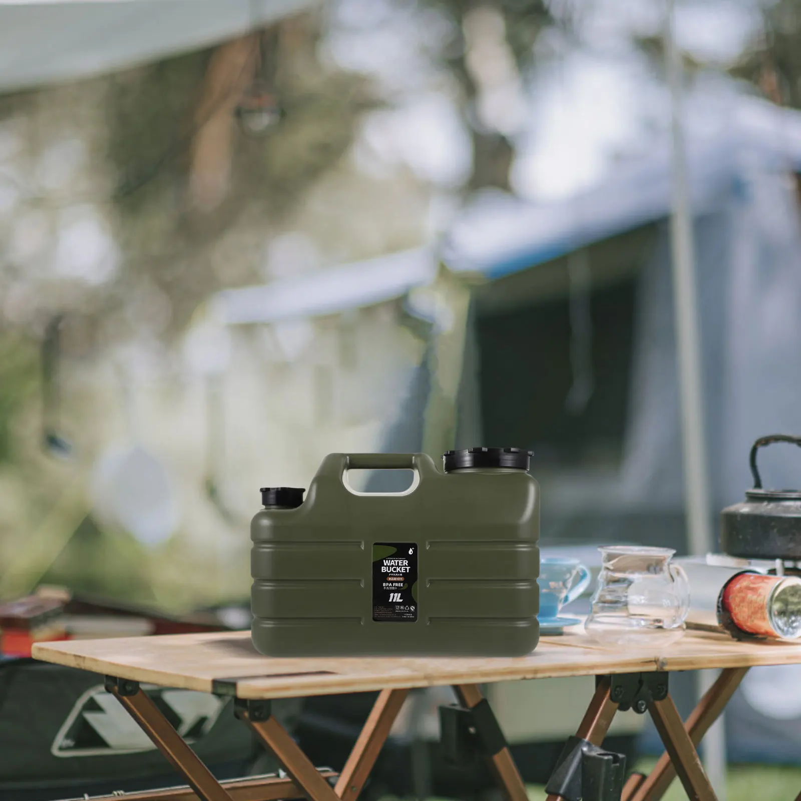 

Large Capacity Water Container Camping PE Storage Tank Portable Outdoor Bucket Hiking Car Dispenser Lightweight Durable Easy