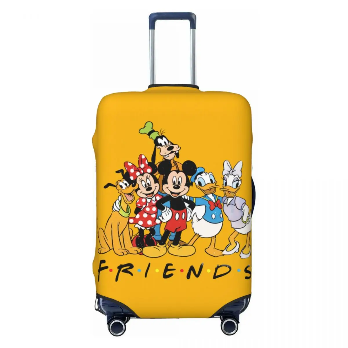 

Funny Friends Mickey Minnie Luggage Cover Protector Elastic Cartoon Mouse Travel Suitcase Covers