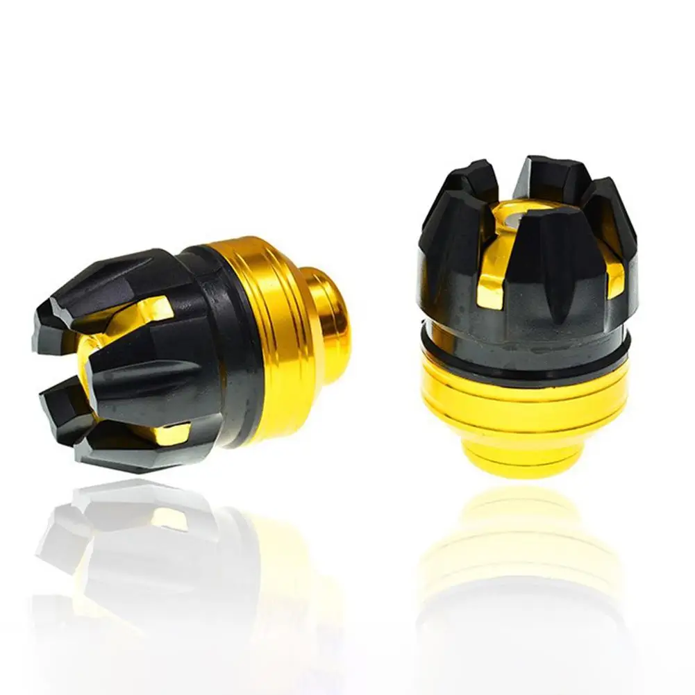 Crash Fork Cup Anti Collision Anti-fall CNC Frame Shock Cup Slider Wheel 2PCS Motorbike Motorcycle Pads 68*51mm