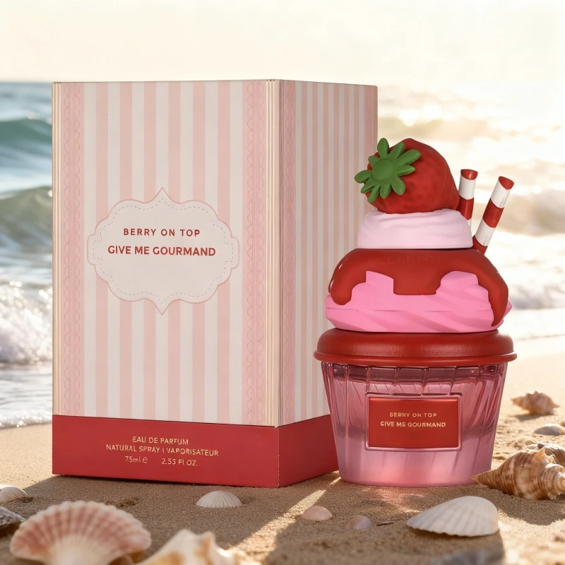 Berry On Top Eau de Parfum, Give Me Gourmand Collection, Fruity Berry & Vanilla Cream Scent, Spray Form, 75ml