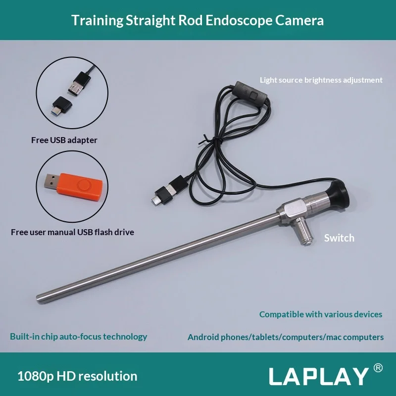 Laparoscopic Straight Camera Endoscope Camera Abdominal Surgery Simulation Training Medical Science tools