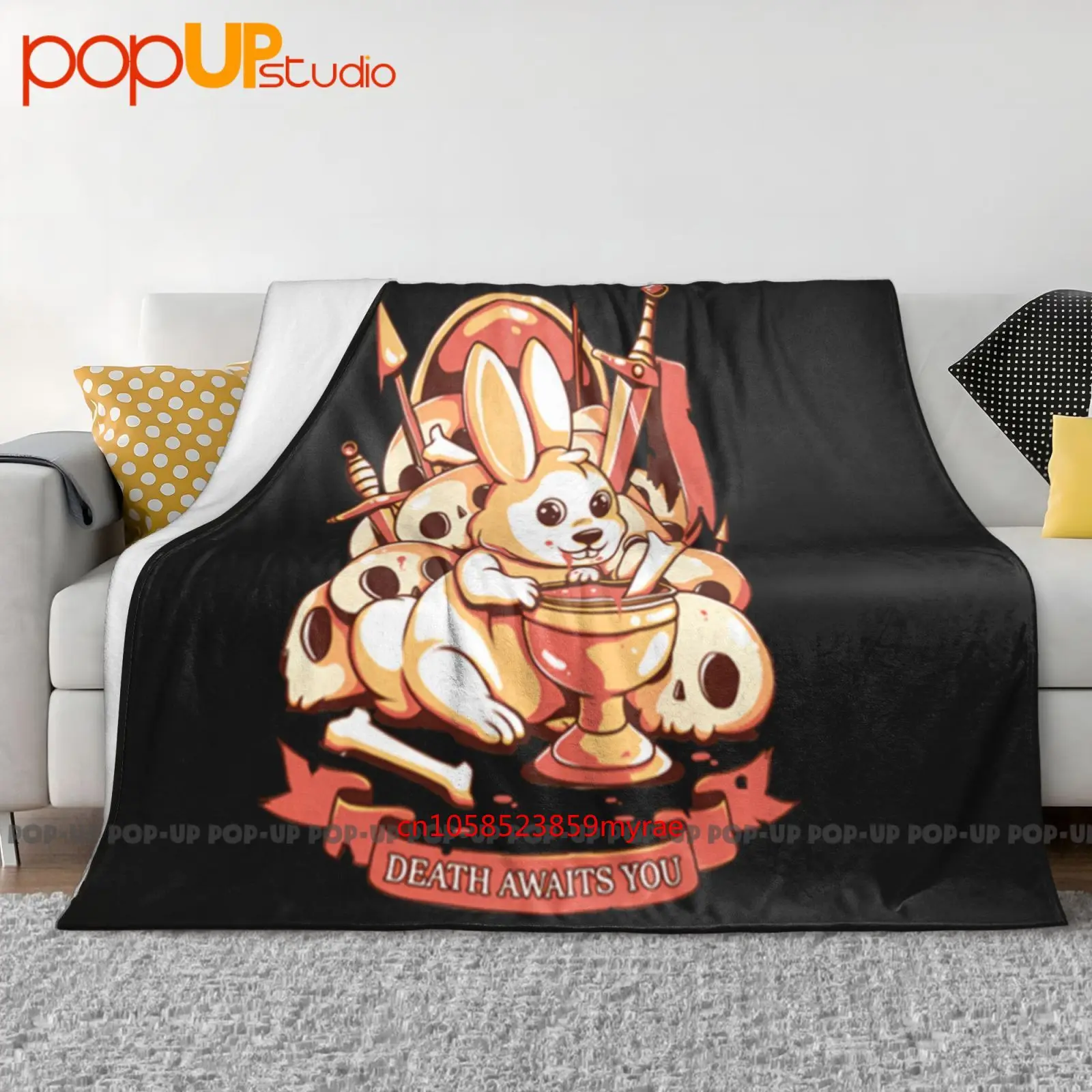 

Killer Rabbit Iii Ultra-Soft Blanket Quilt Winter Sofa Cover Bed Covers