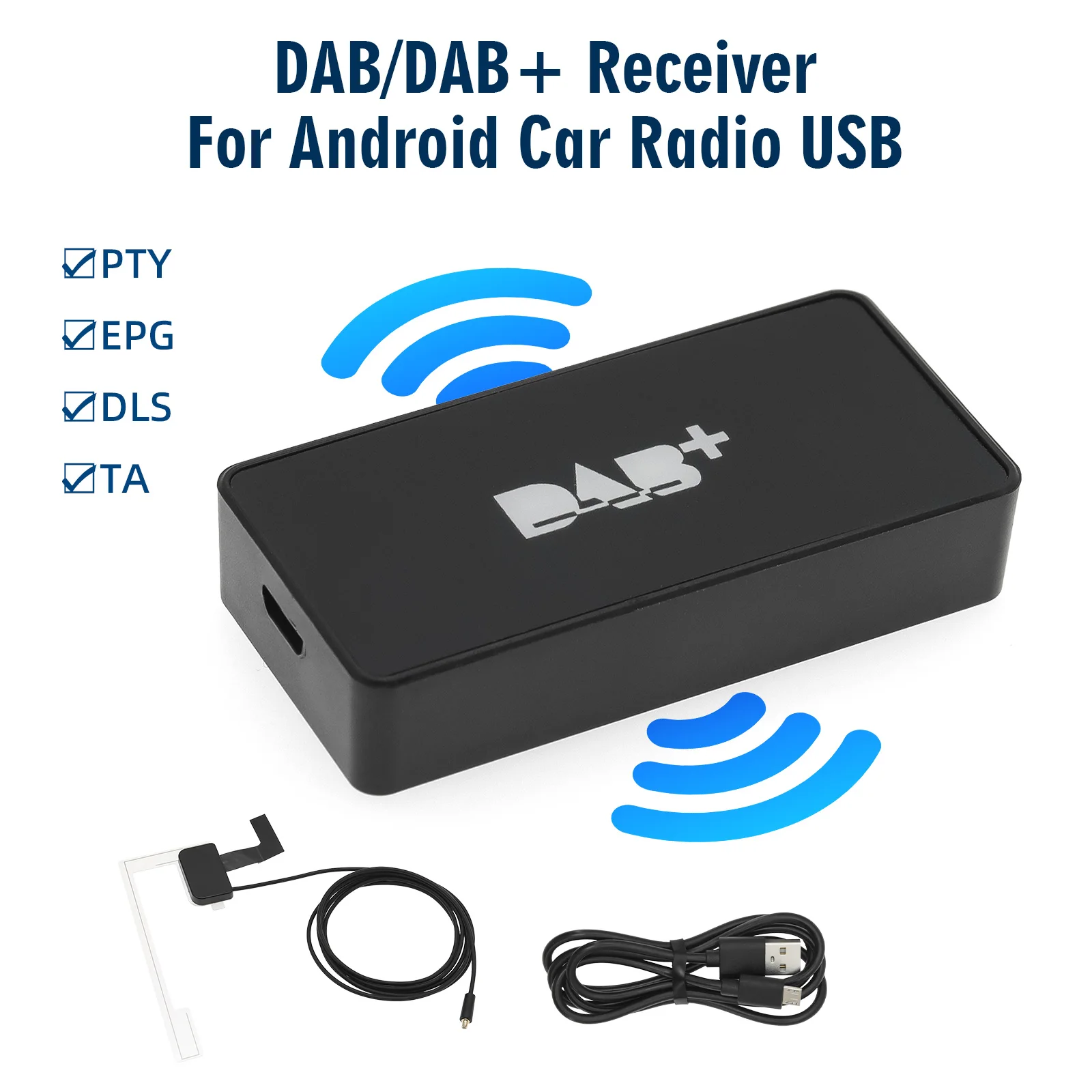 車の-dab-受信機アンテナ-usb-インターフェース-android-カーラジオ-gps-ステレオカーラジオ-usb-アダプターステレオ-dab-dab-受信機プレーヤー
