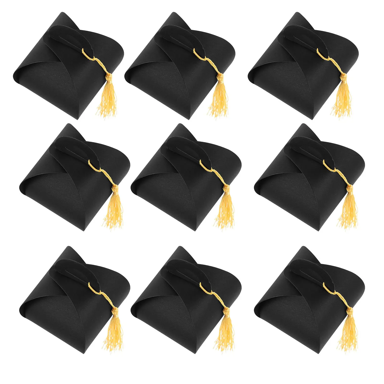 

30 Pcs Box Black Graduation Caps Supply Container Candy Container Party Paper Candy Box Favors Decorative Supplies