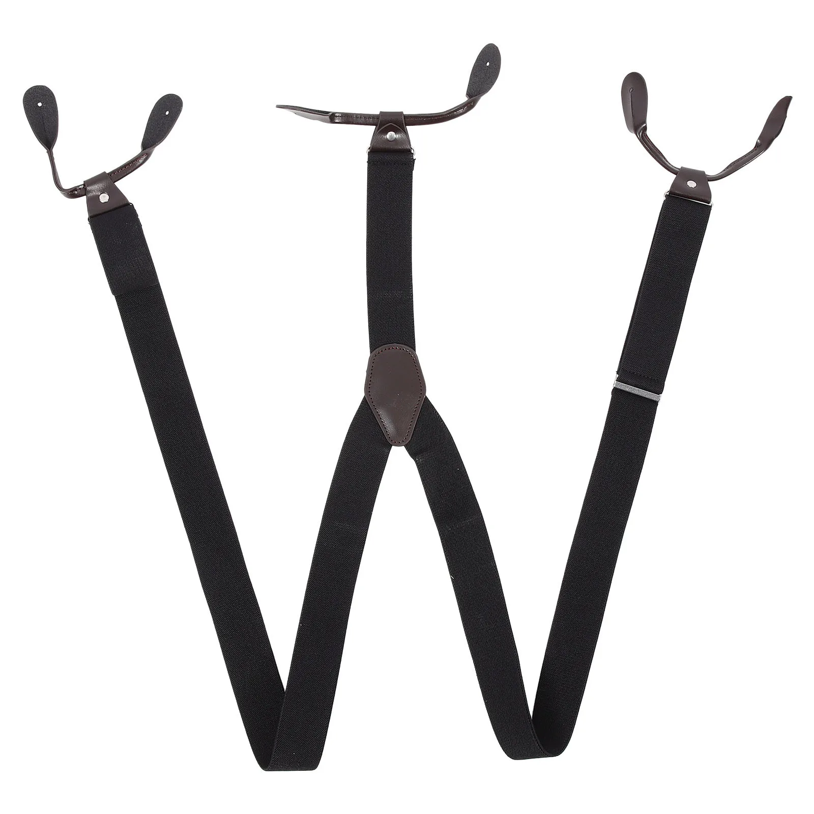 

Mens Suspender Adjustable Black Braces For Trousers Elastic Suspenders Wedding Party Dating Outfit Accessory