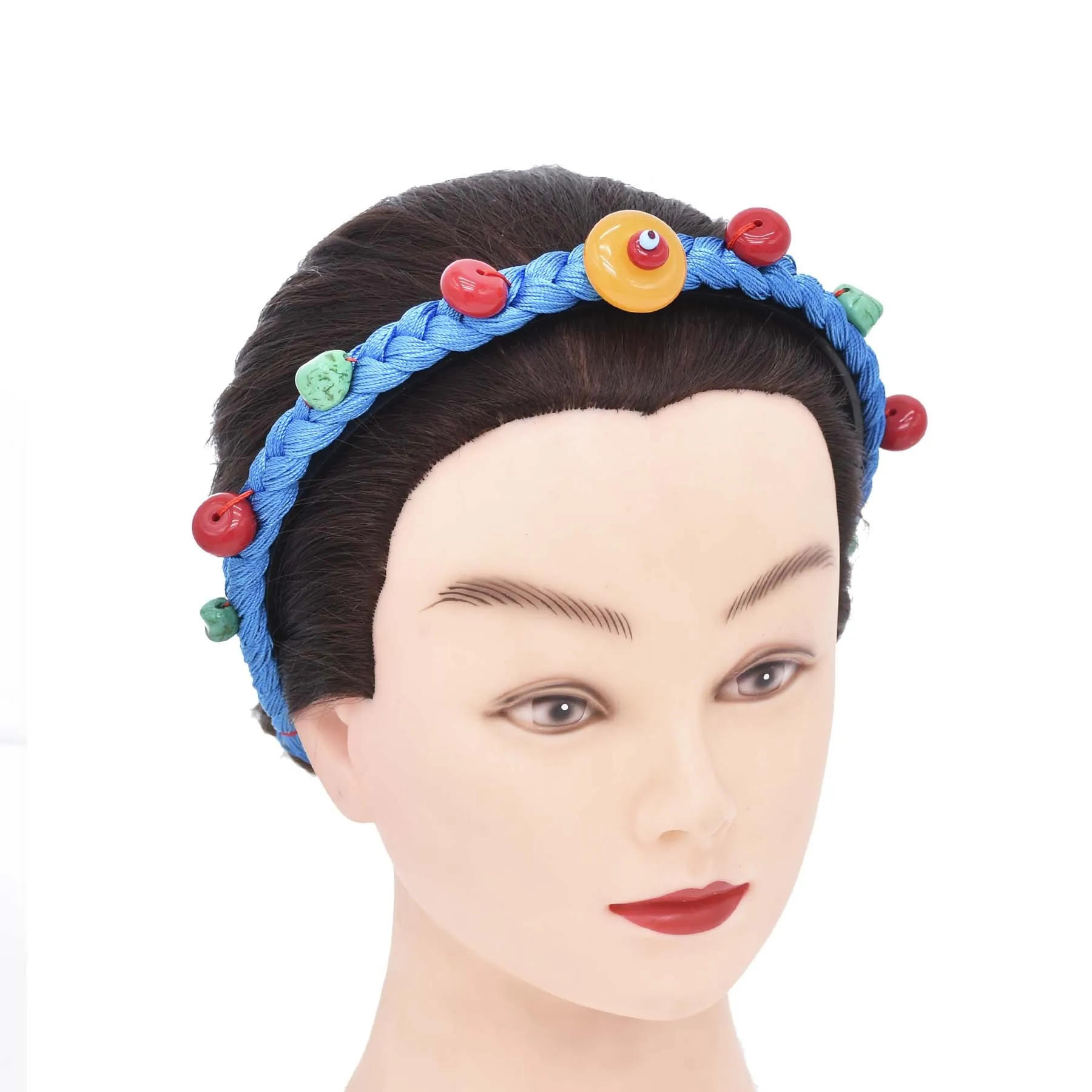 Bohojewelry Store Exclusive Customized Silk Thread Woven Tassel Tibetan Ethnic Headband Headwear