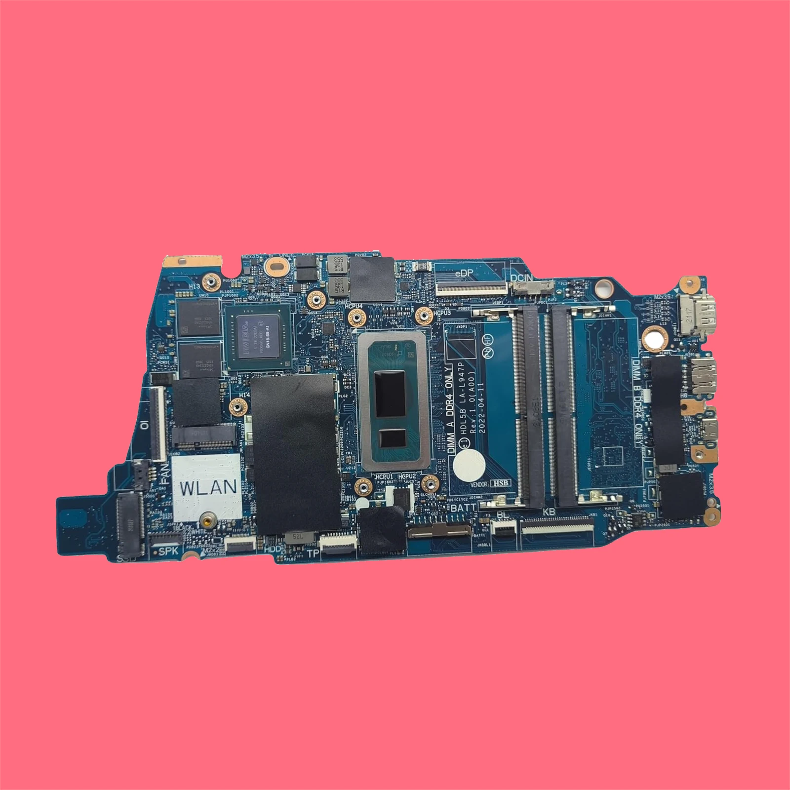 Replacement Laptop Motherboard HDL5B LA-L947P for Dell Vostro 3520 System Board i7-1255U Processor MX550 2G VRAM 0486KM 486KM