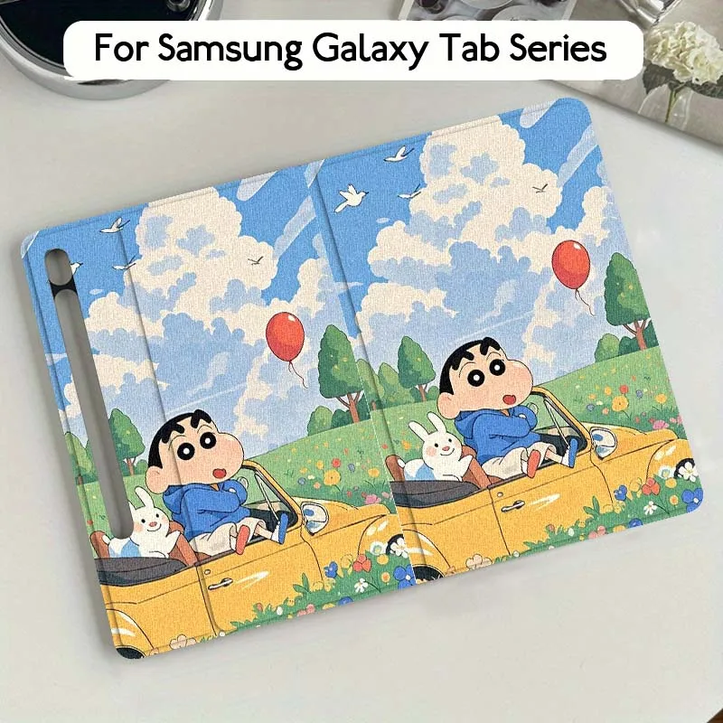 

C-Crayon S-Shin-Chans Cute For Samsung Galaxy Tab S10 S9 S8 S7 FE Lite Soft Flexible Support Tablet Case Gift