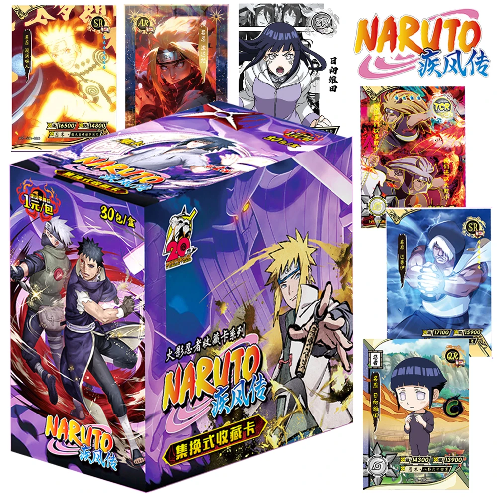 NARUTO Collection Card For Children Namikaze Minato Uchiha Itachi Japanese Fantasy Adventure Anime Limited Game Card Kids Gifts