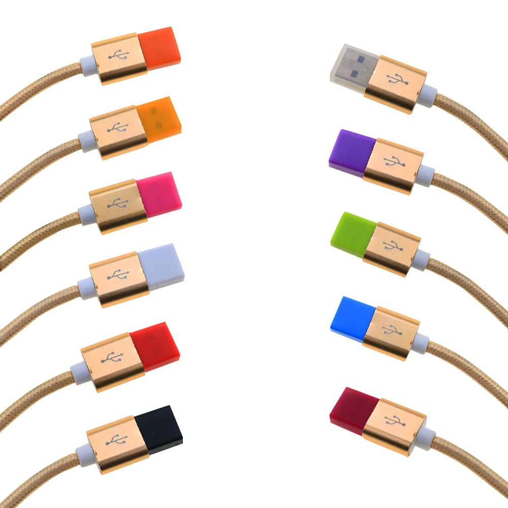 10 Stück USB-Stecker Silikons topfen kappe zum Laden der Verlängerung Übertragung Datenleitung Kabel USB-Schutz Anti-Staub-Abdeckung – Detail 1