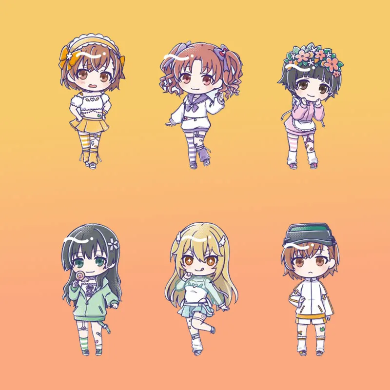 A Certain Scientific Railgun ANIME 10CM An adorable acrylic Acrylic figure stand Model Cosplay Toy Birthday Ornament keychain