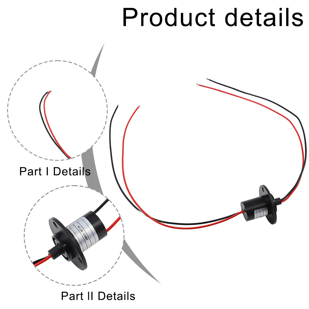 Slip Ring Conductive Slip Ring 2-Wires Electrical Slip Ring MW1215 Precious Metal All Kinds Of Machinery And Equipment