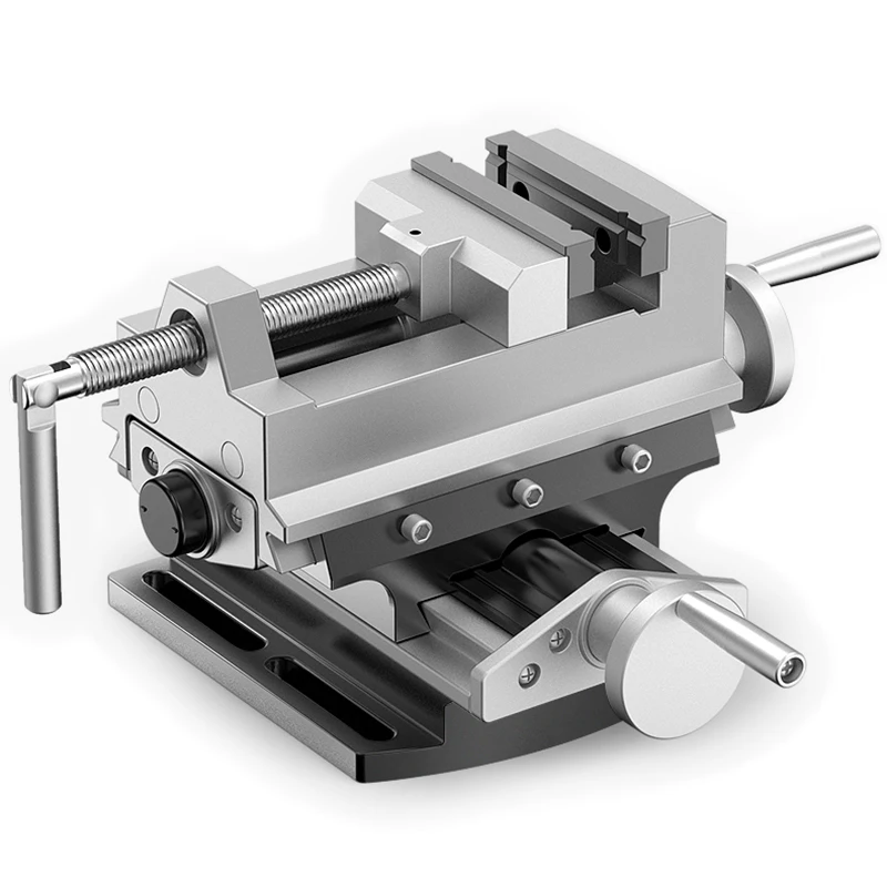 Vise wrench with double fine-tuning Precision Universal Industrial-grade Heavy-duty Workbench Flat-mouth Vise Fixed Table