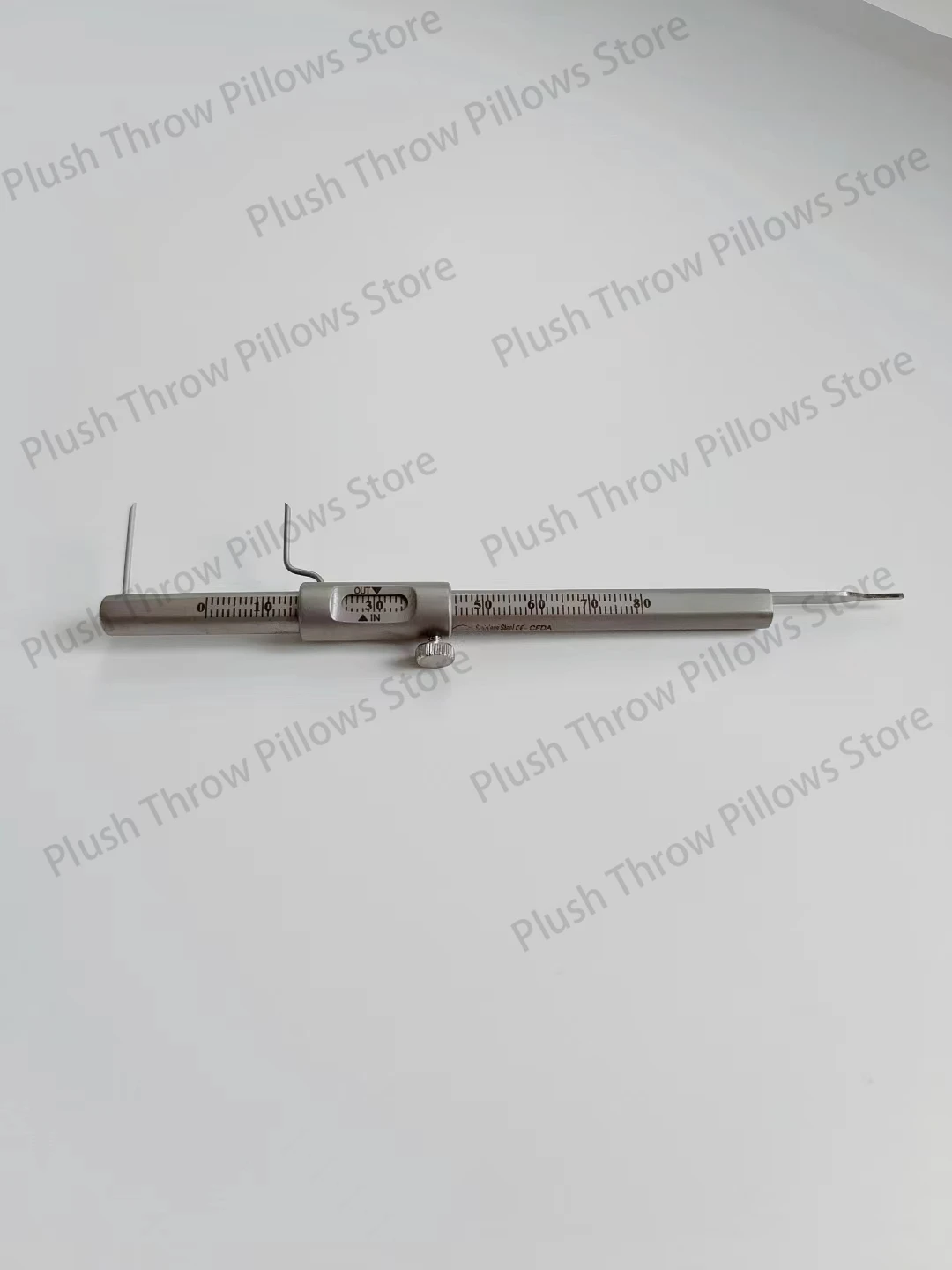 Vernier caliper for measuring ruler thickness Stainless steel inlaid pen ruler
