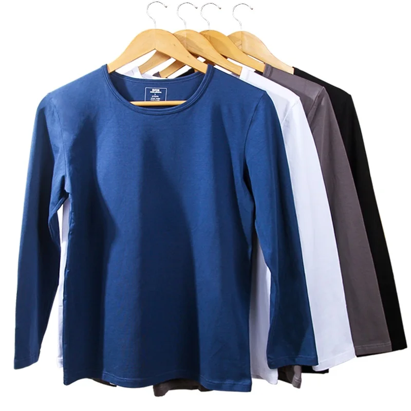 

1 шт. Мужской легкий пижамный топ из чистого хлопка, свободный крой с длинными рукавами, повседневная домашняя одежда на осень/зиму