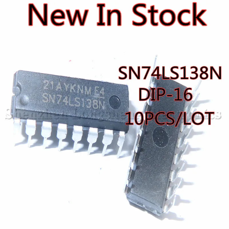 10PCS/LOT NEW SN74LS138N 74LS138 DIP-16 Decoder Reworker In Stock