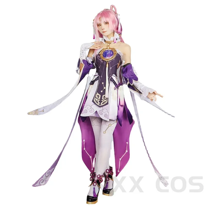 FuXuan Game Honkai Star Rail Fu Xuan Cosplay Costume Role Play Comic Con Dress Hallowmas Party Wigs Animation Prop