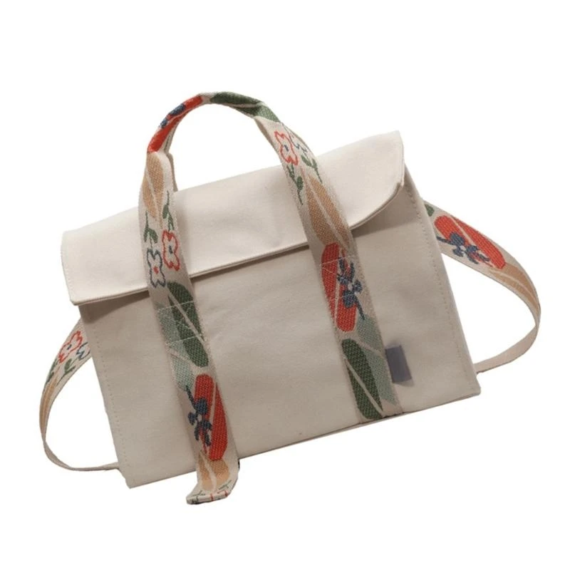 

E8FB Women's Canvas Bag Stylish Shoulder Bags for Daily Activities Convenient Crossbody Purse for Various Occasion