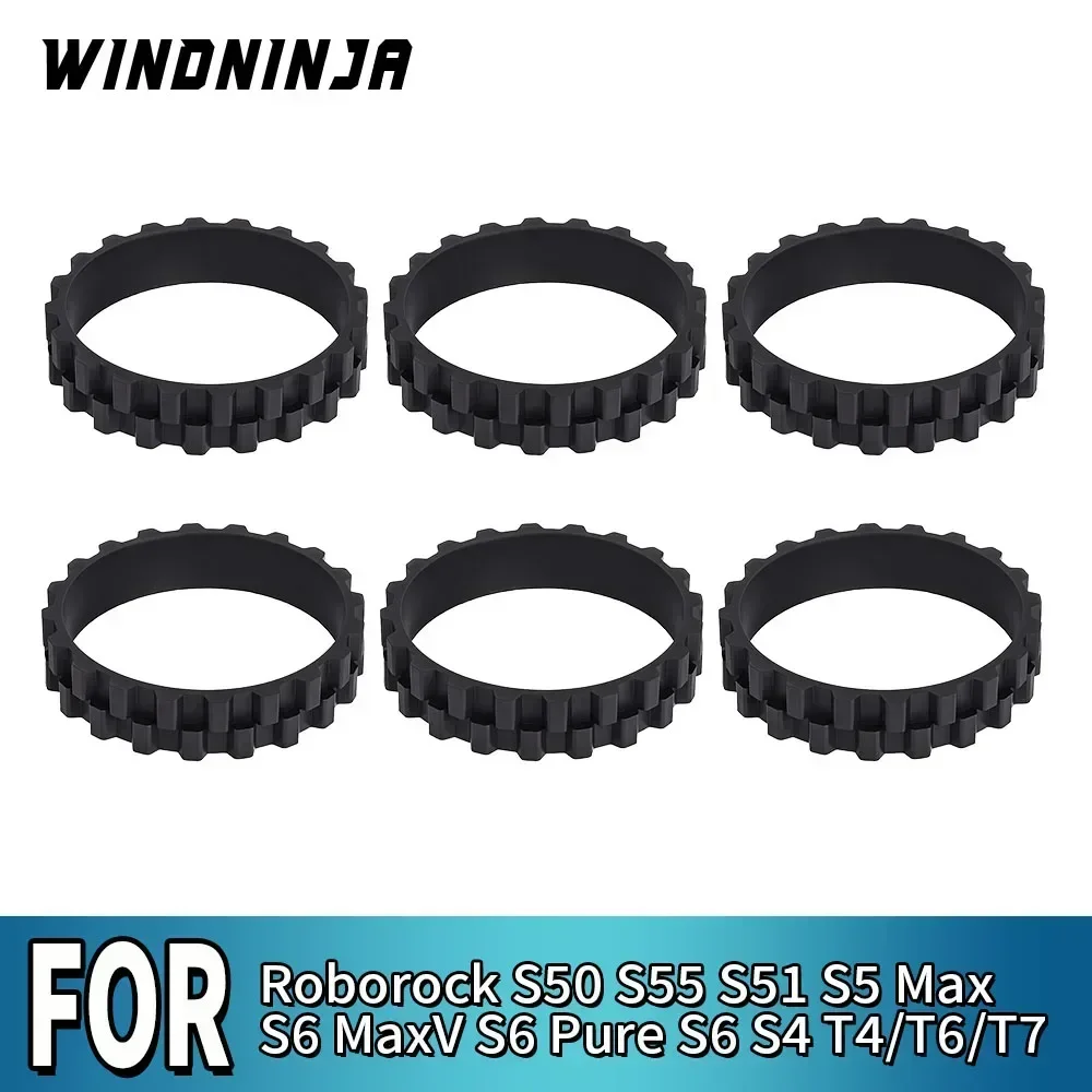 For Xiaom 1st/1C/2C/3C For Roborock S50 S55 S51 S6 S4 S5 Max S6 MaxV S6 Pure T4 T6 T7 Robot Vacuum Wheel Skin Tire Rim Part
