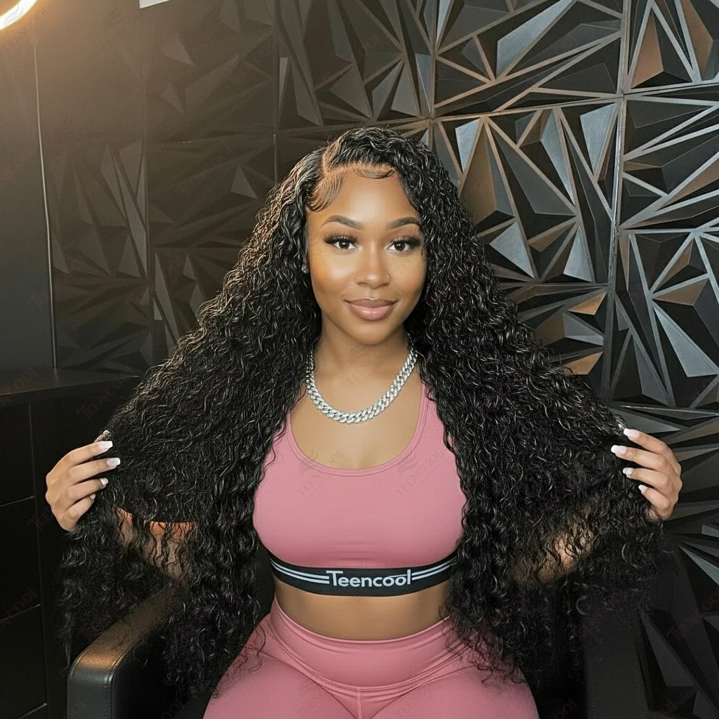 

200% Плотность 30 40 дюймов Глубокие волнистые фронтальные парики 13x4 13x6 HD Вьющиеся парики из натуральных волос на кружеве спереди Бразильские волосы предварительно сорванные для женщин