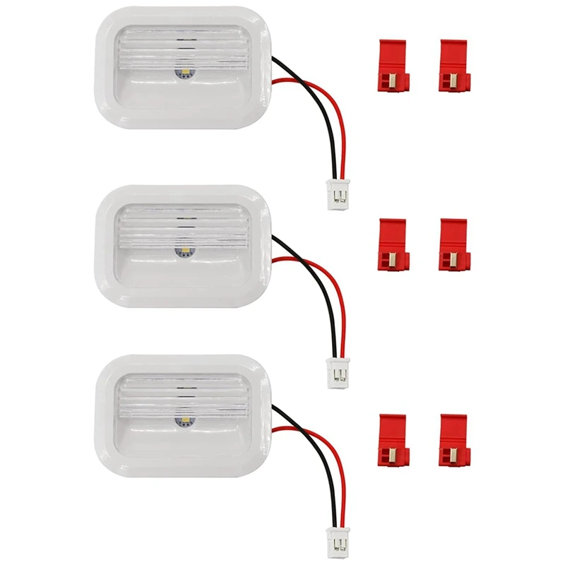 substituicao dos componentes do modulo de luz led w10695459 w10843353 w11205083 whirlpool kenmore frigorifico 3pack 01