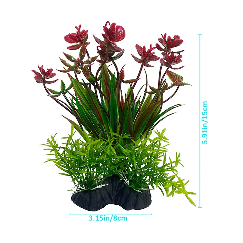 Tanque de peixes simulação de plástico planta aquário artificial diy planta aquática água grama decorações do tanque de peixes acessórios