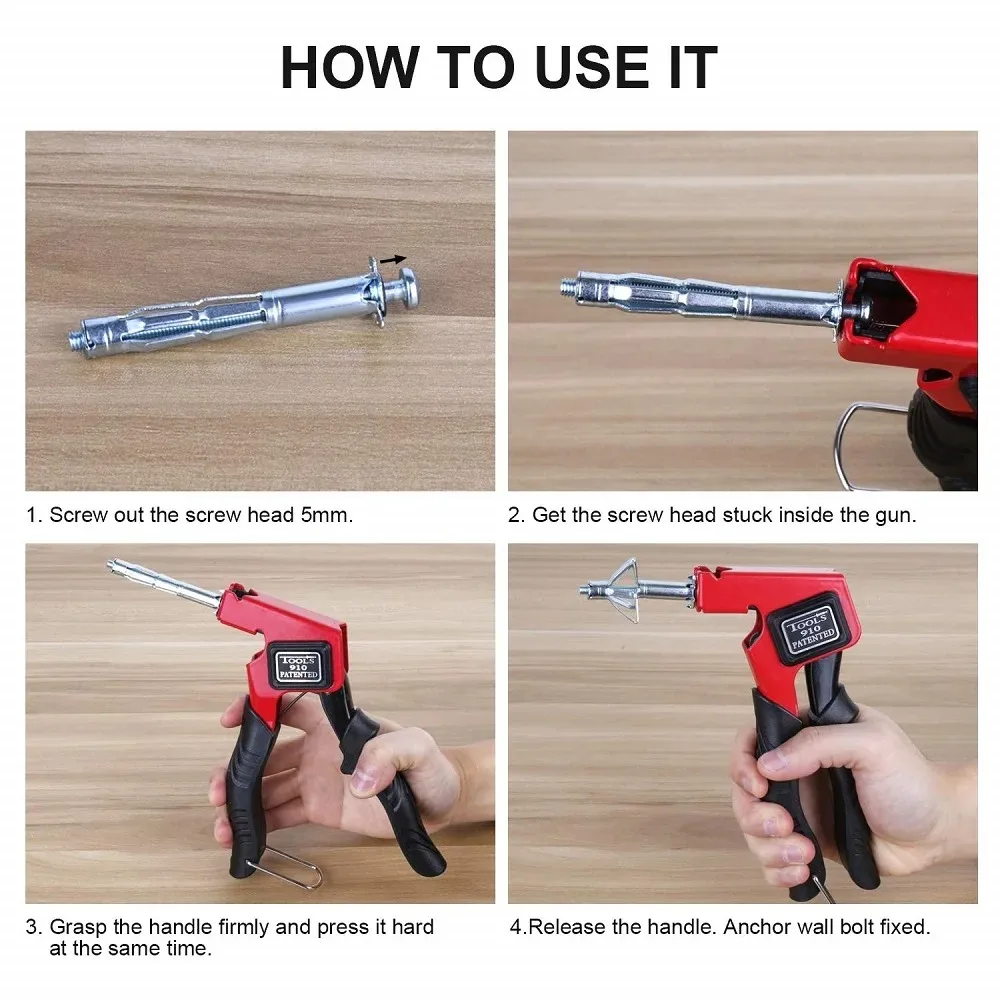 Ergonomic Rivet Gun Wall Setting Expansion Screw Tightening Gun Industrial Riveting Tool Riveting Gun Wall Setting