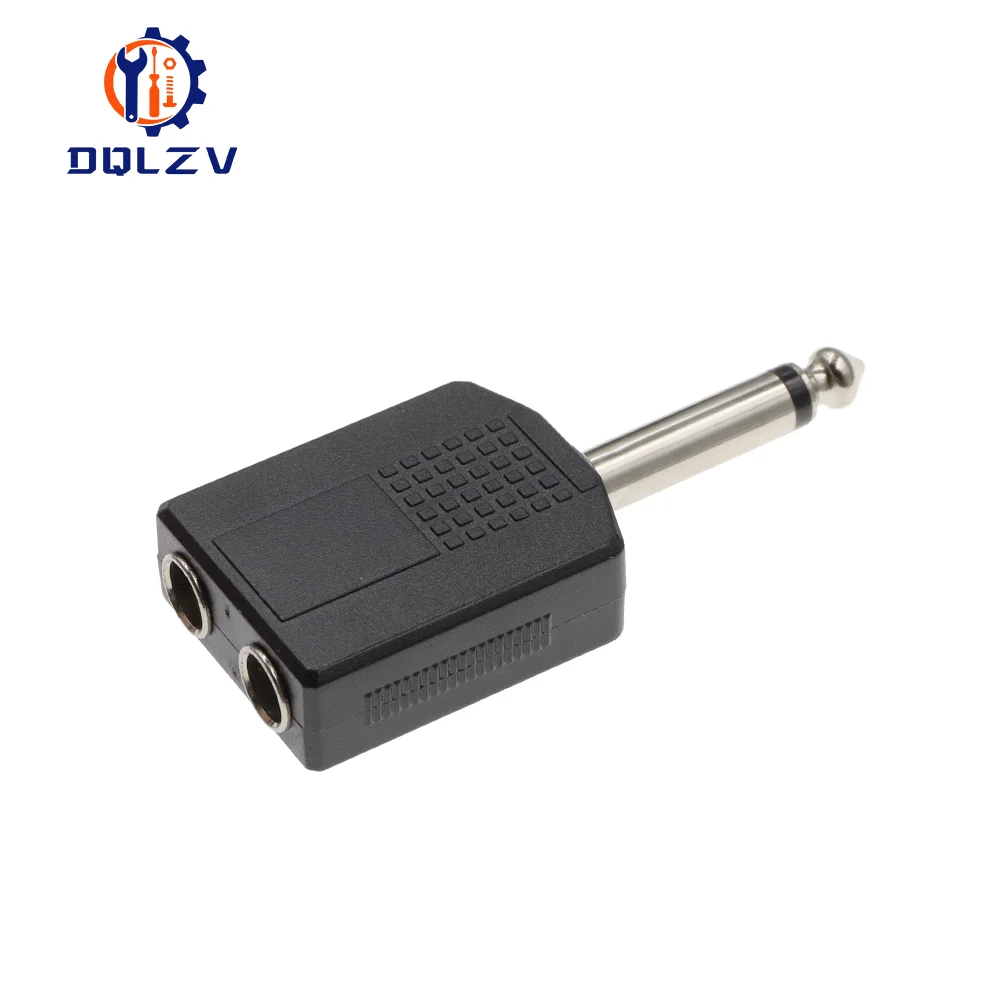Stereo Mono 1/4" Y Splitter Audio Adapter Splitter 6,35 Stecker Stecker auf 2 Buchse 6,35