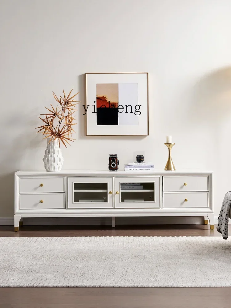 XL solid wood light luxury TV cabinet light luxury simple coffee table TV cabinet combination set furniture