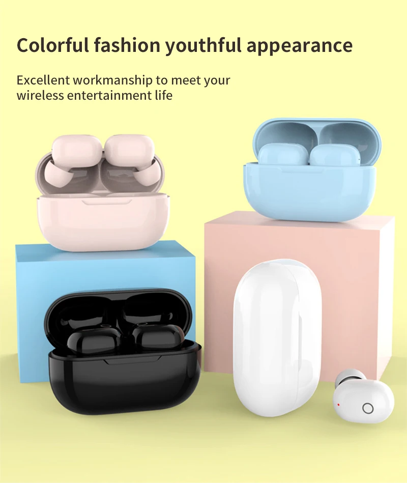 TWS Bluetooth 5.0 Earphones Wireless Headphones 6D Sound with Mic Headsets 9D Stereo In-Ear Earbuds for Sports Music