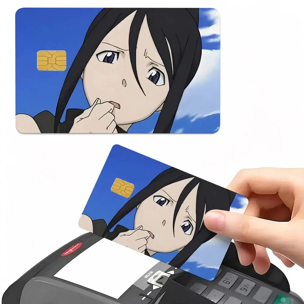 Tsubaki Card Sticker 4Pcs Credit Card Skin Anti Scratch Bank Debit Card Decal