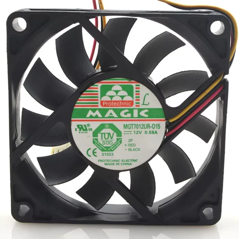

Вентилятор охлаждения сервера MAGIC MGT7012UR-O15, 12 В постоянного тока, 0,58 А, 70x70x15 мм, 3-проводной