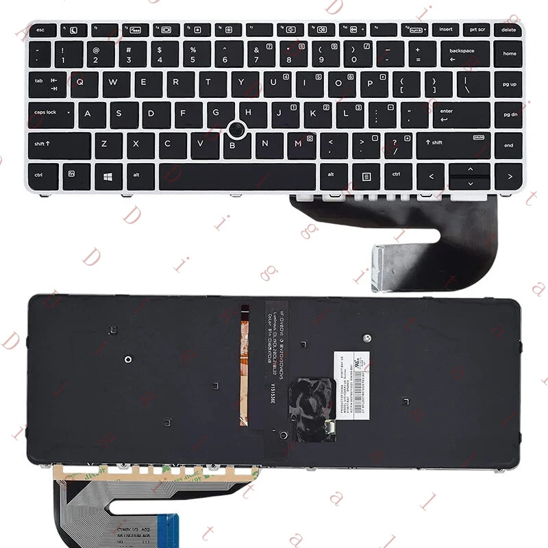 

Клавиатура для ноутбука HP EliteBook 840 G3 745 745 840 848 G4, US-раскладка, с подсветкой, модель WW 836308-001