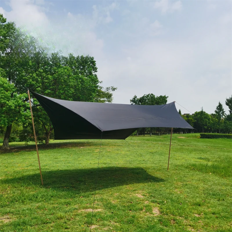 High Quality MCETO 4X5M Black Coating Shelter Waterproof 210D Ox Tarp Tent Hiking Camping Hot Selling view 6
