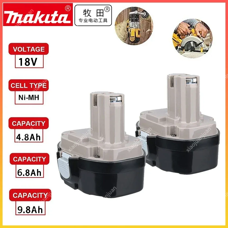 

For Makita 18V 4800MAH/6800MAH/9800MAH Ni-MH Battery Replace PA18 1822 1823 1833 1834 1835 1835F 192828-1 192829-9