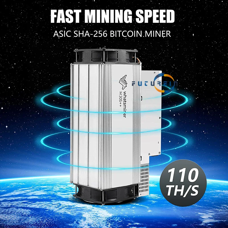 Whatsminer M30s++ 110TH BTC Bitcoin Miner ASIC Miner Crypto Mining Machine 104T 106T 108T 110T Profissional pronto para enviar