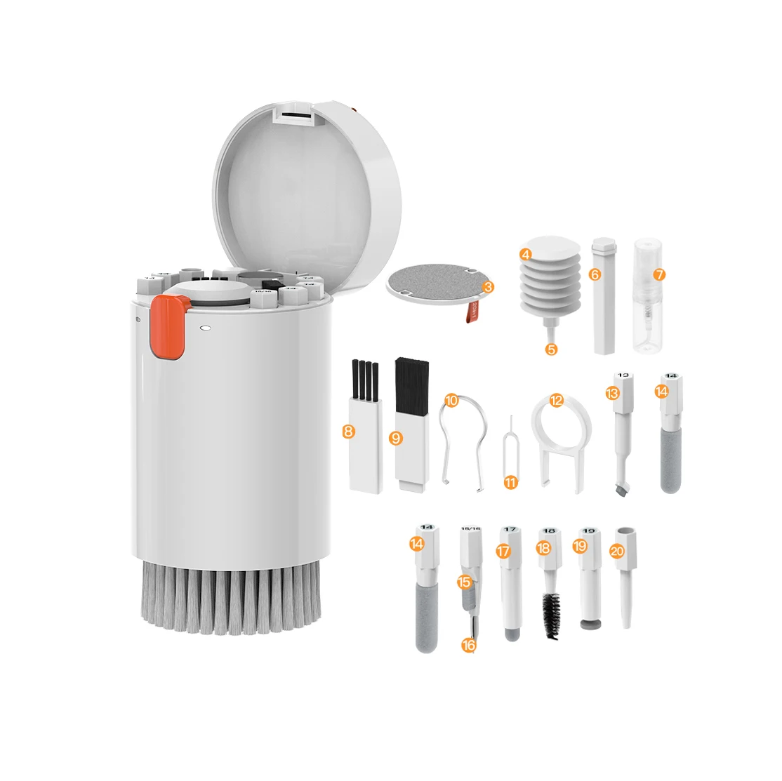 

Rechargeable Tool 20-in-1 Cleaning Kit Keyboard Cleaning Brush Computer Cleaning Brush Tool Tablet with Brush