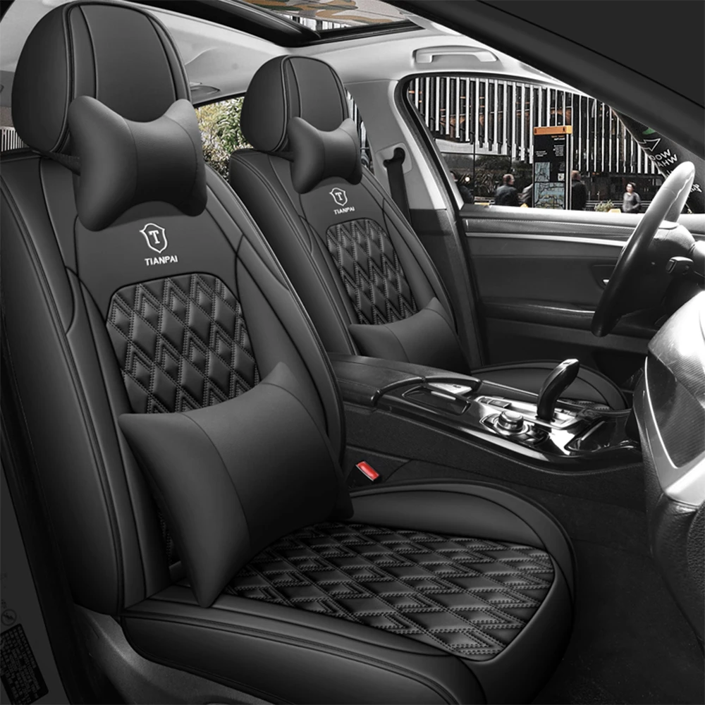 Leather Full Set Car Seat Cover for Mitsubishi Pajero 4 2 Sport l200 Outlander xl Asx Montero Lancer 9 10 Carisma Accessories