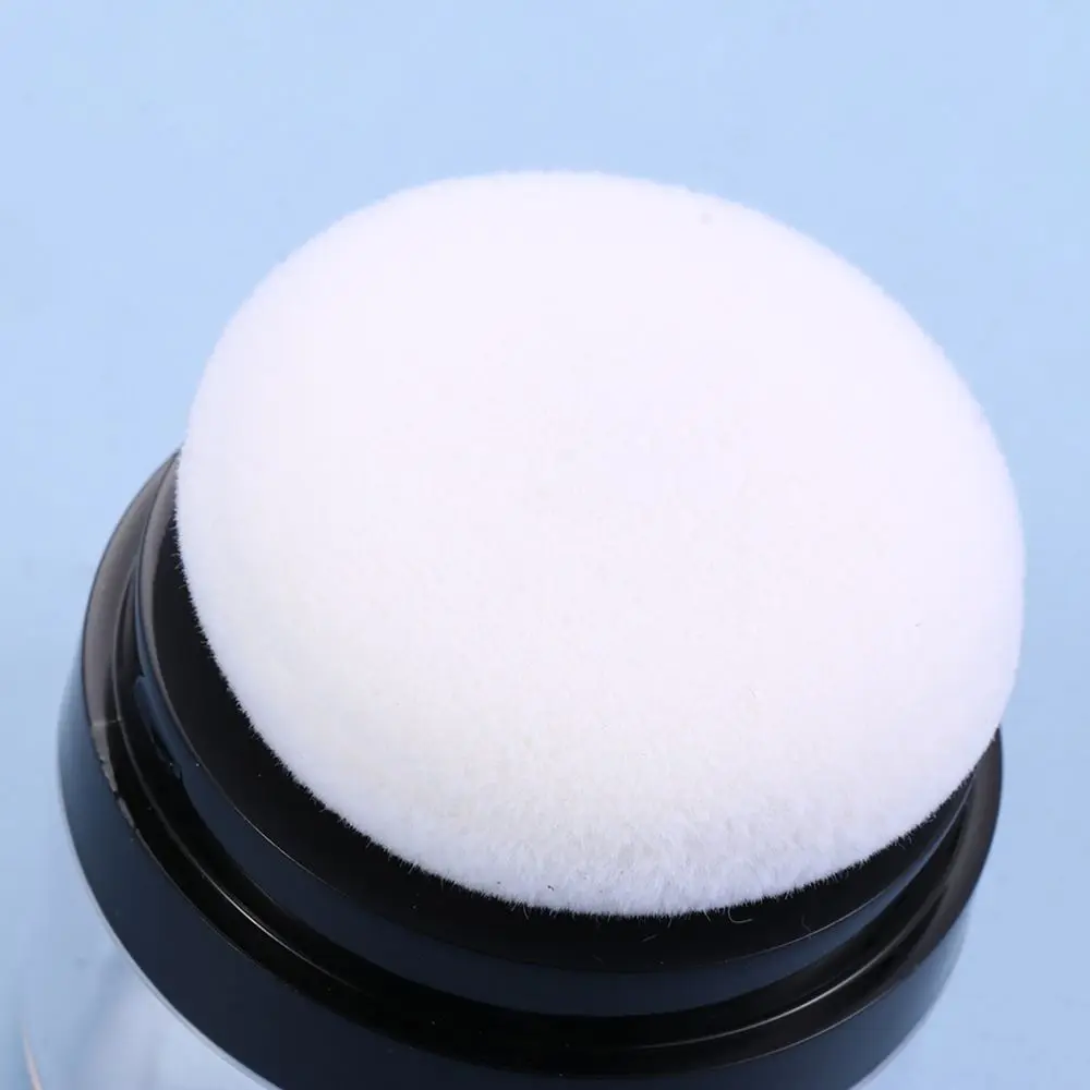 Loose Powder Box With Flocking Cotton Mushroom Sponge Puff Blusher Finishing Powder Jar Portable Cosmetic Foundation Powder Case