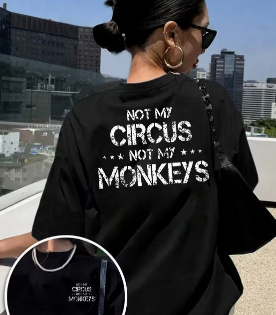 Women's Black Washed Distressed Summer T-Shirt Sometimes I Dominate The Scene Sometimes The Scene Dominates Me T-Shirt