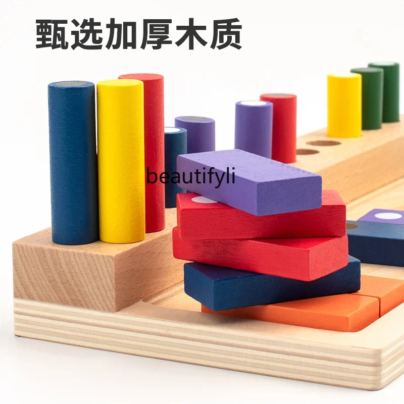 Jeu de formation de la mémoire en bois pour enfants, éducation précoce, puzzle, apprentissage, jouet pratique