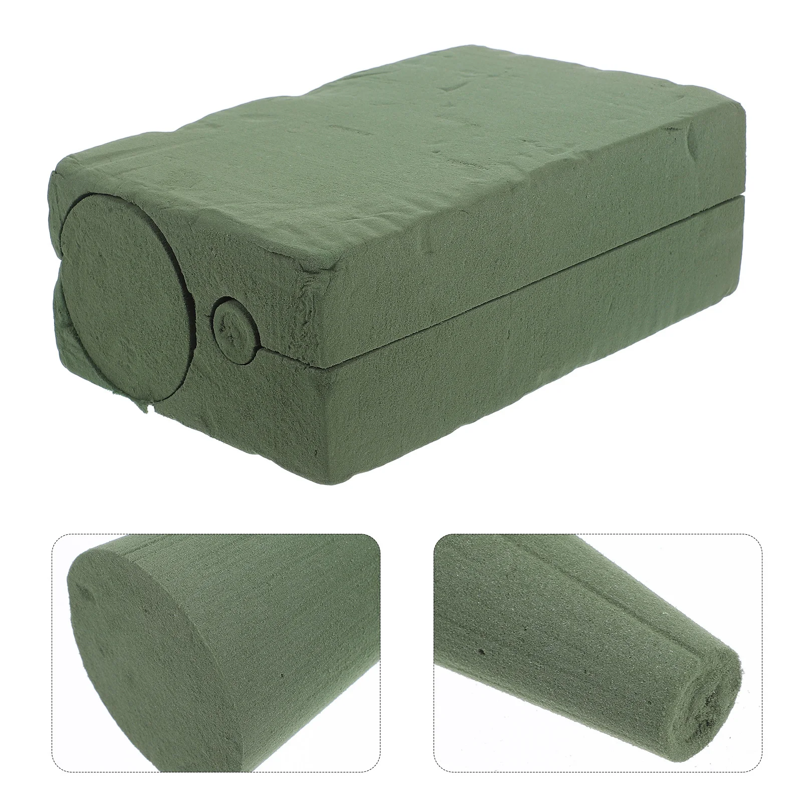 

2pcs Cone Flower Foam Bricks Durable Cone Shaped Floral Mud For Fresh Artificial Arrangements Wedding Bouquet Holder Tabletop