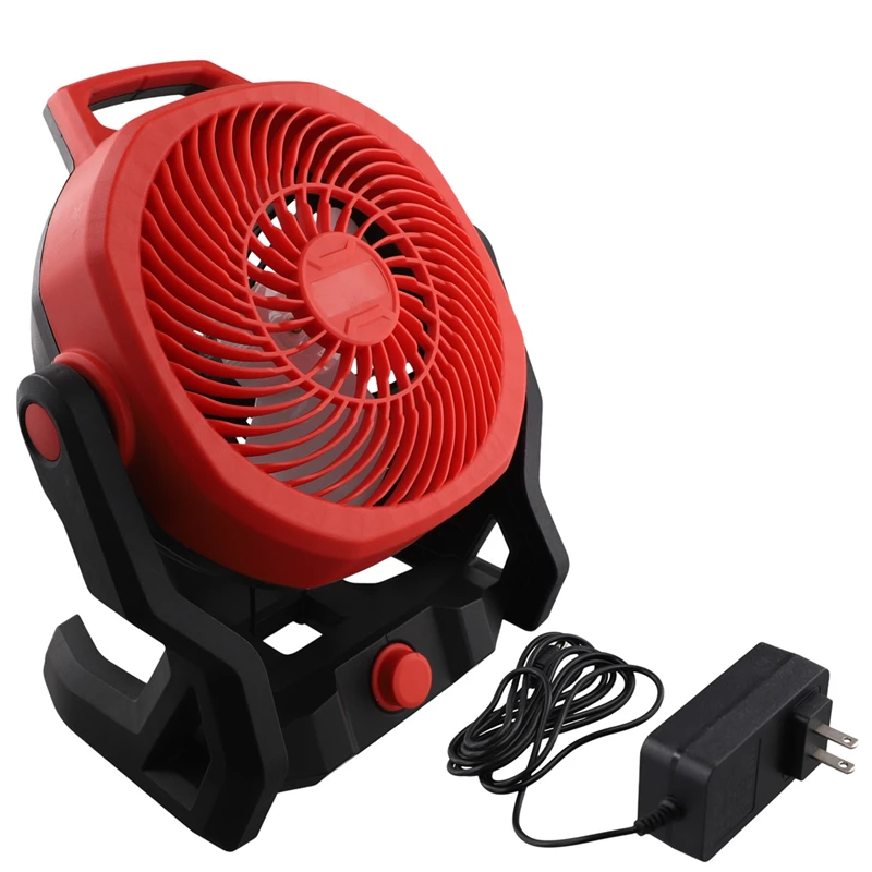 For Milwaukee M18 18V Battery Powered Fan,650 CFM Cordless Fan,Variable Speed Battery Fan,Worksite Camping Fan,US PLUG